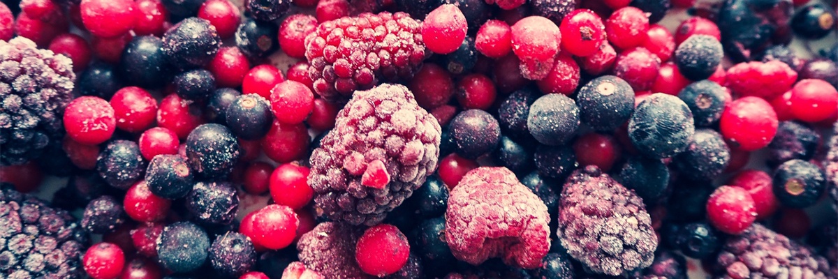 Mischung aus roten Beeren als Superfood