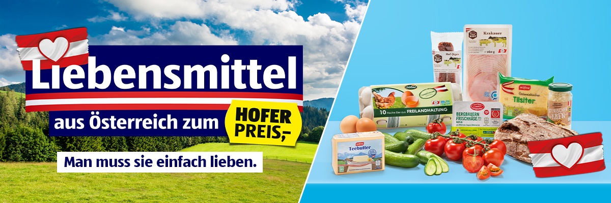 Liebensmittel aus Österreich