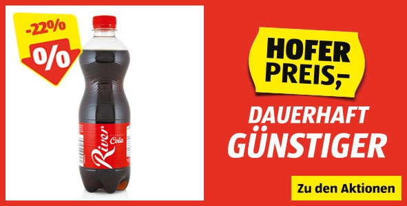 Banner HOFER Preis DG Cola