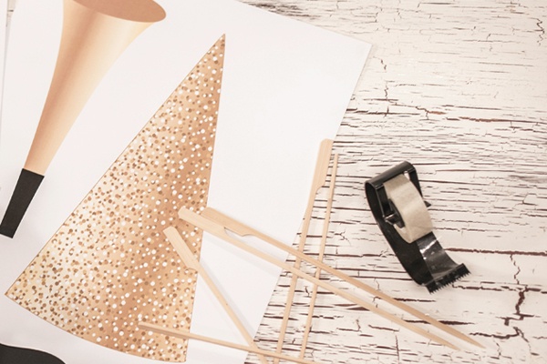 Schablonen für Silvester zum Ausschneiden