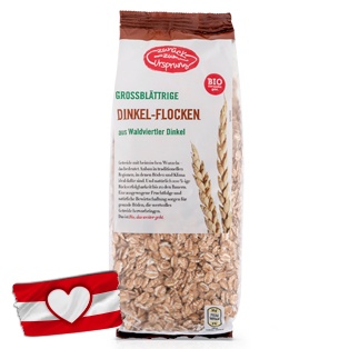ZURÜCK ZUM URSPRUNG BIO-Flocken, Dinkelflocken Großblatt