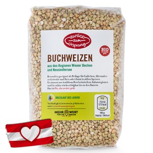 ZURÜCK ZUM URSPRUNG Österr. BIO-Kornvariation, Buchweizen