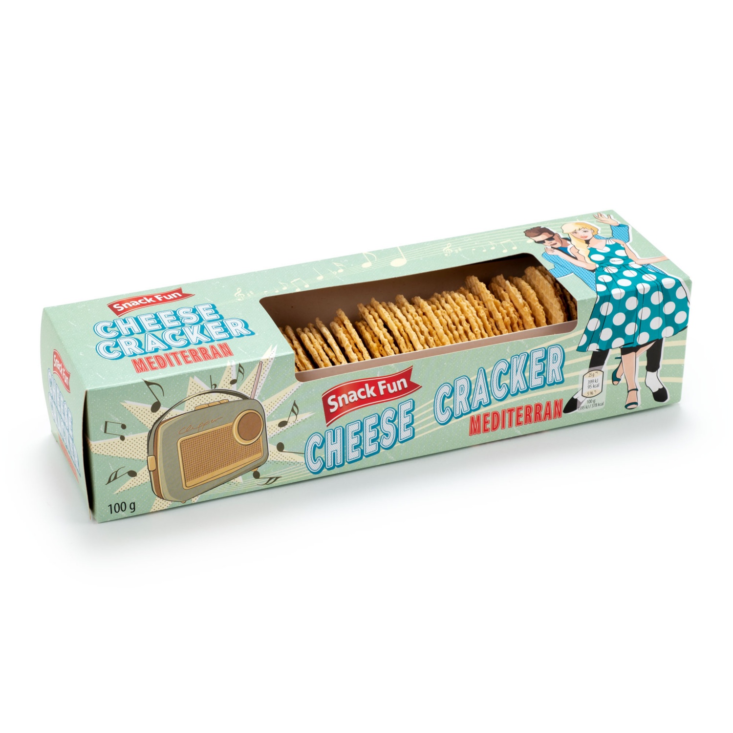 SNACK FUN Retro Cracker, Mediterran