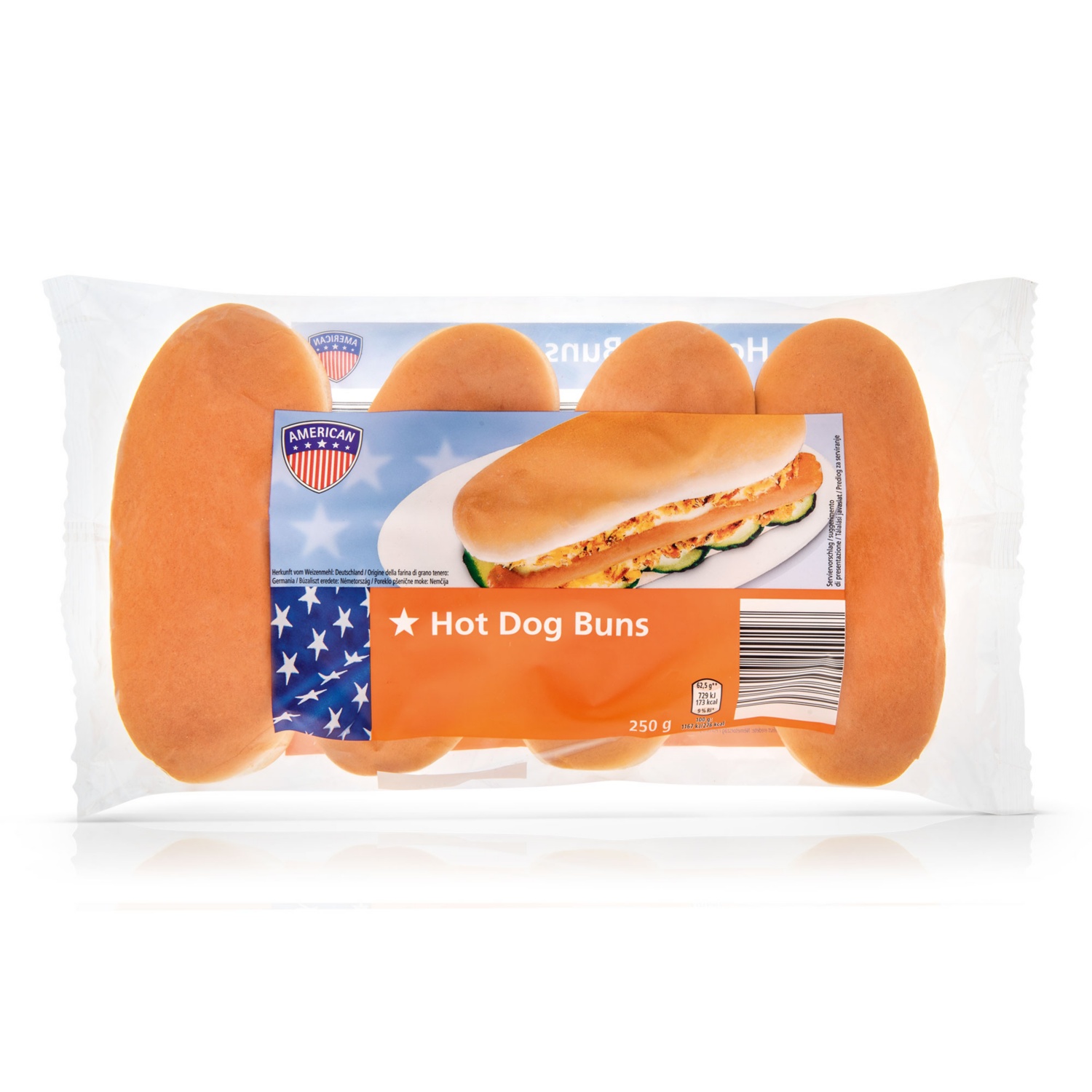 AMERICAN Burger-Brötchen, Hot Dog