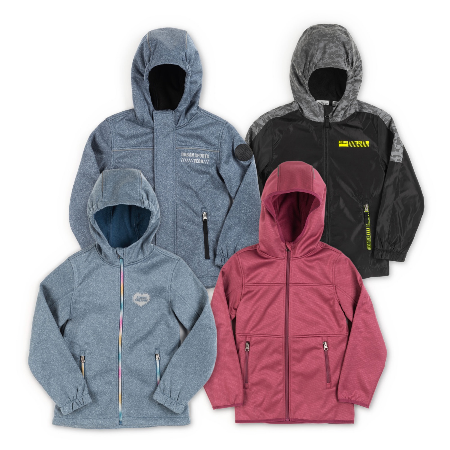 ALIVE Giacca in softshell per bambini