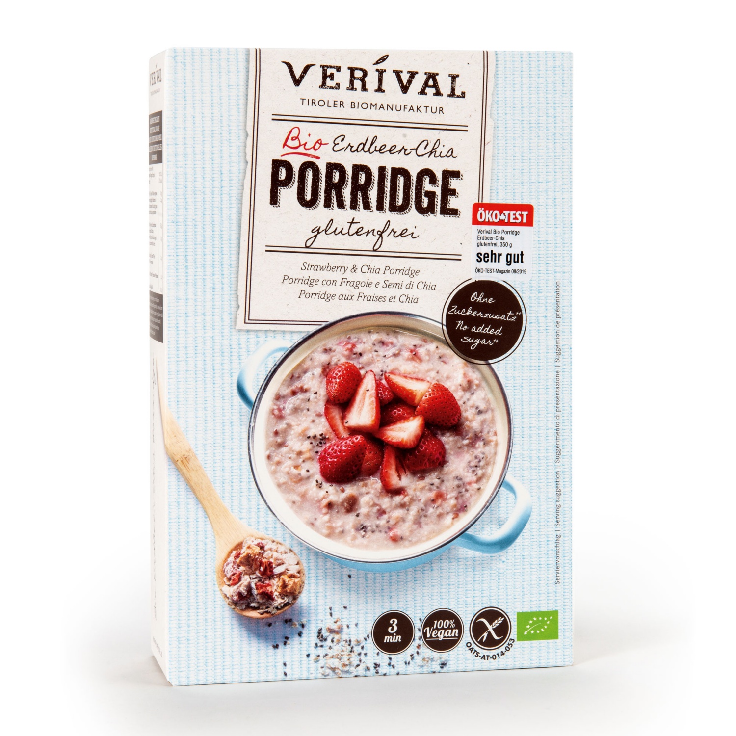 VERIVAL BIO-Porridge, Erdbeer-Chia