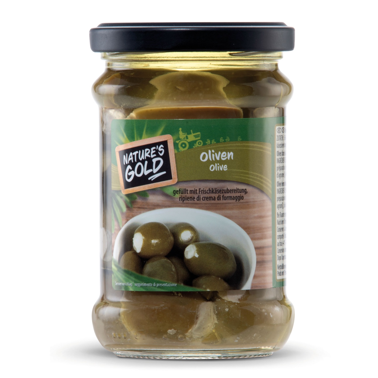 NATURE'S GOLD Antipasti au fromage frais, olives