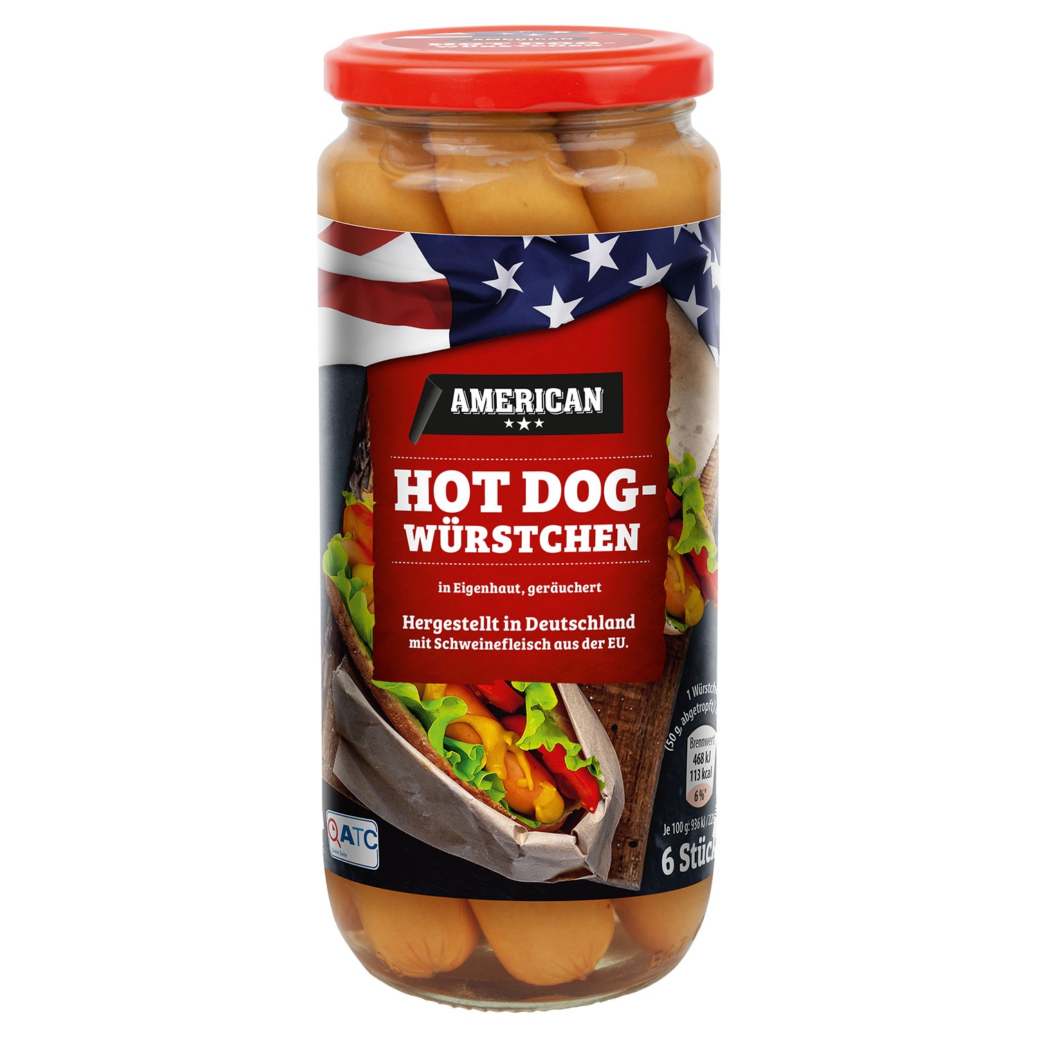 AMERICAN Hot-Dog-Würstchen 550 g