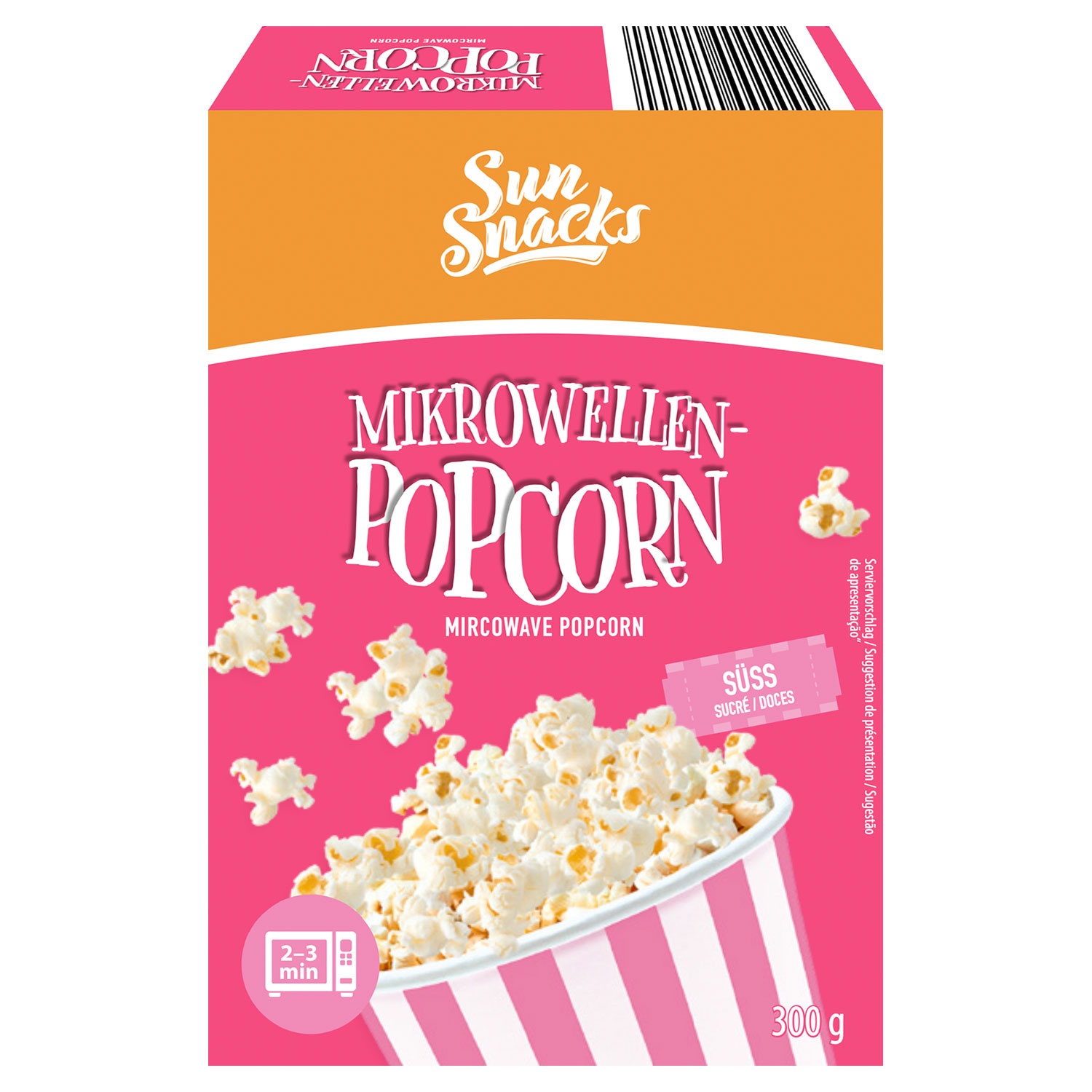 SUN SNACKS Mikrowellen-Popcorn 300 g