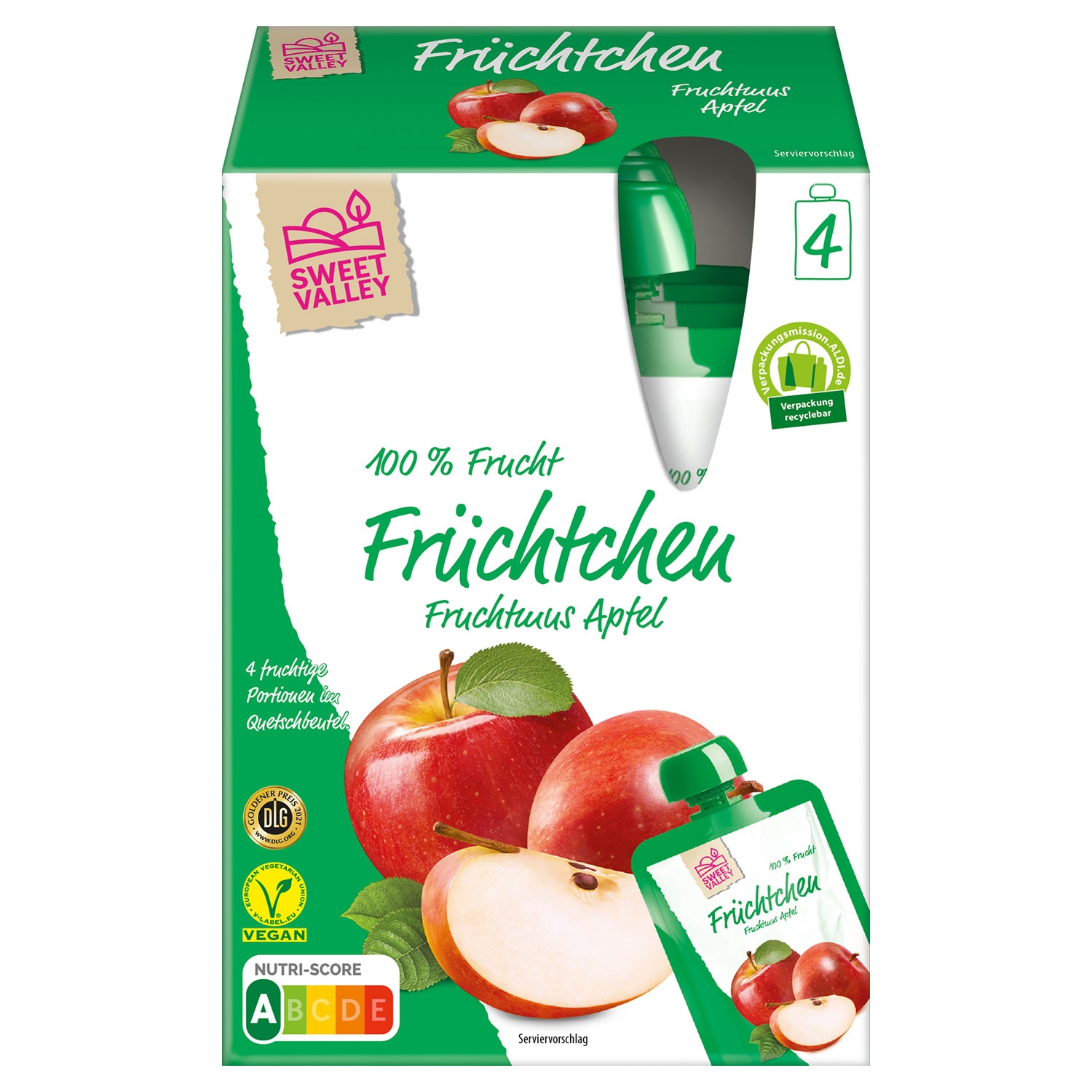SWEET VALLEY Früchtchen, 4er-Pack 400 g