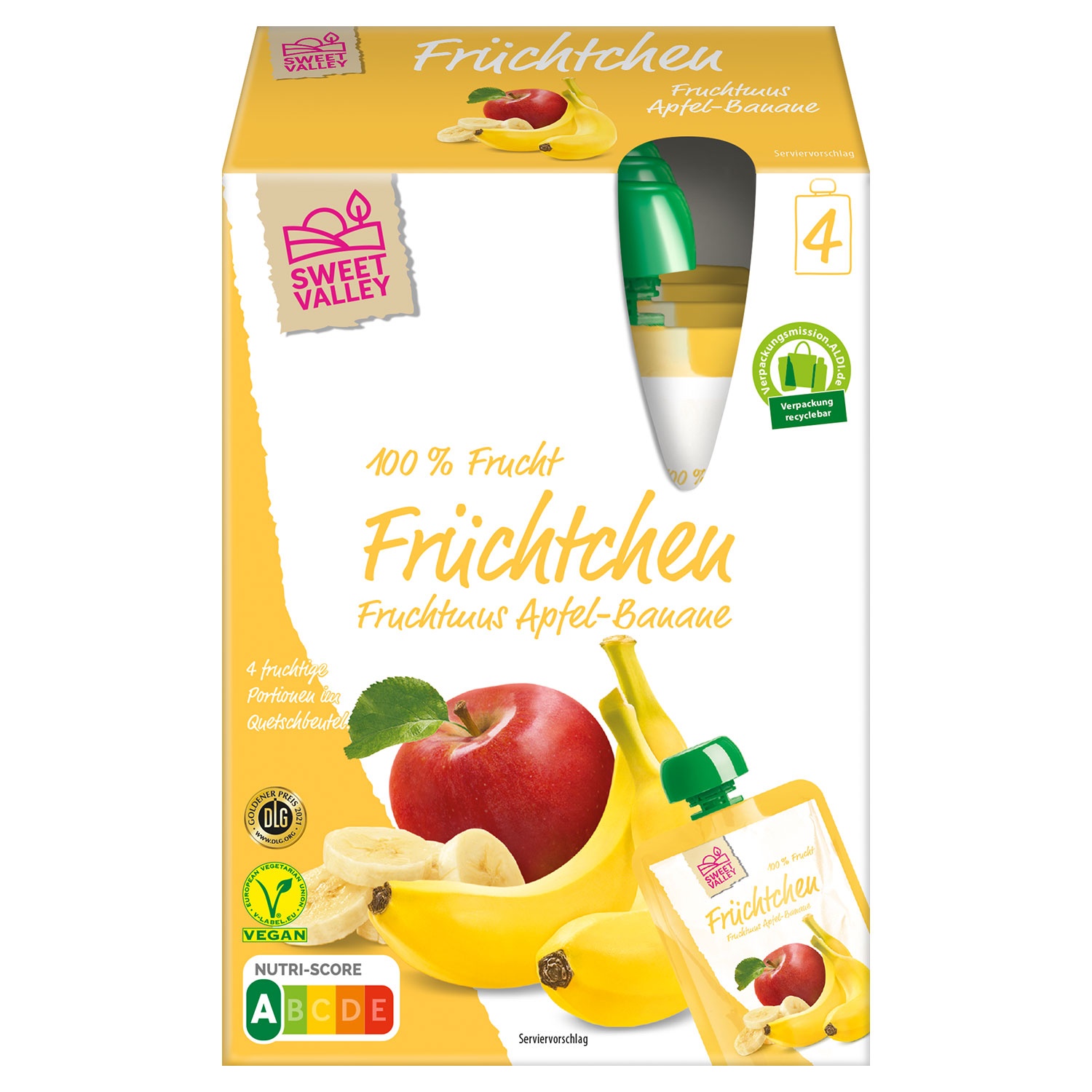 SWEET VALLEY Früchtchen, 4er-Pack 400 g