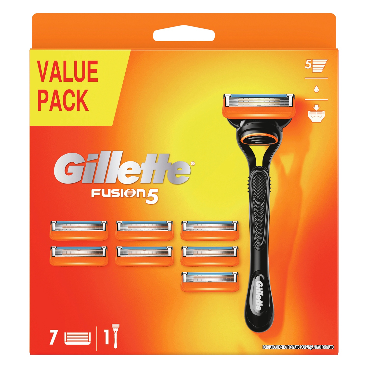 GILLETTE Rasoio 8 lame +Hands Fusion5