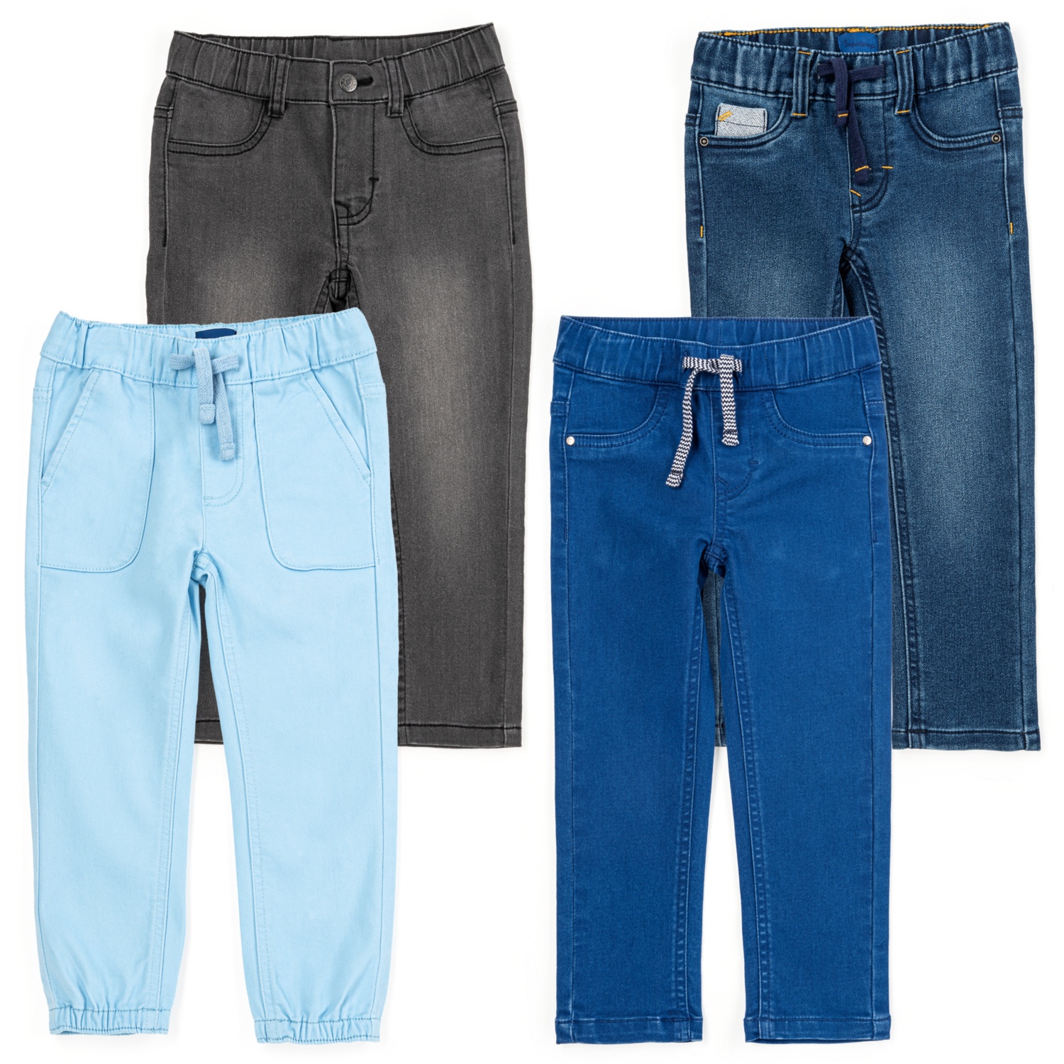 IMPIDIMPI Kleinkinder-Jeans, Doppelpkg.