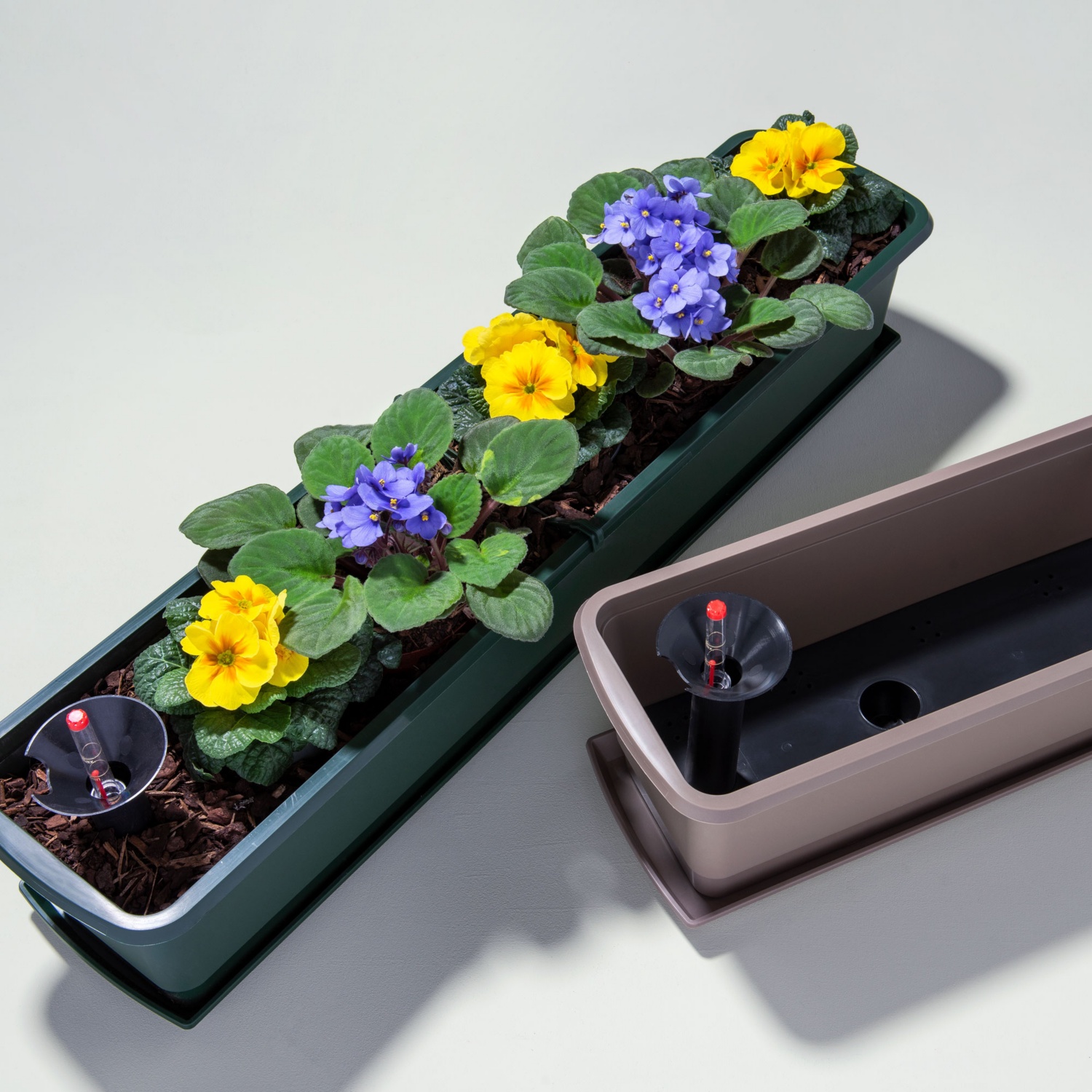 BELAVI Set di fioriere con sistema d'irrigazione