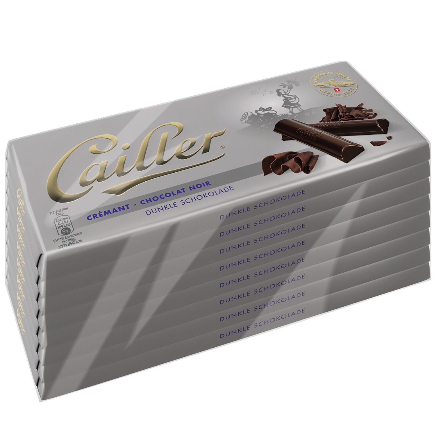 CAILLER Plaque de chocolat, crémant