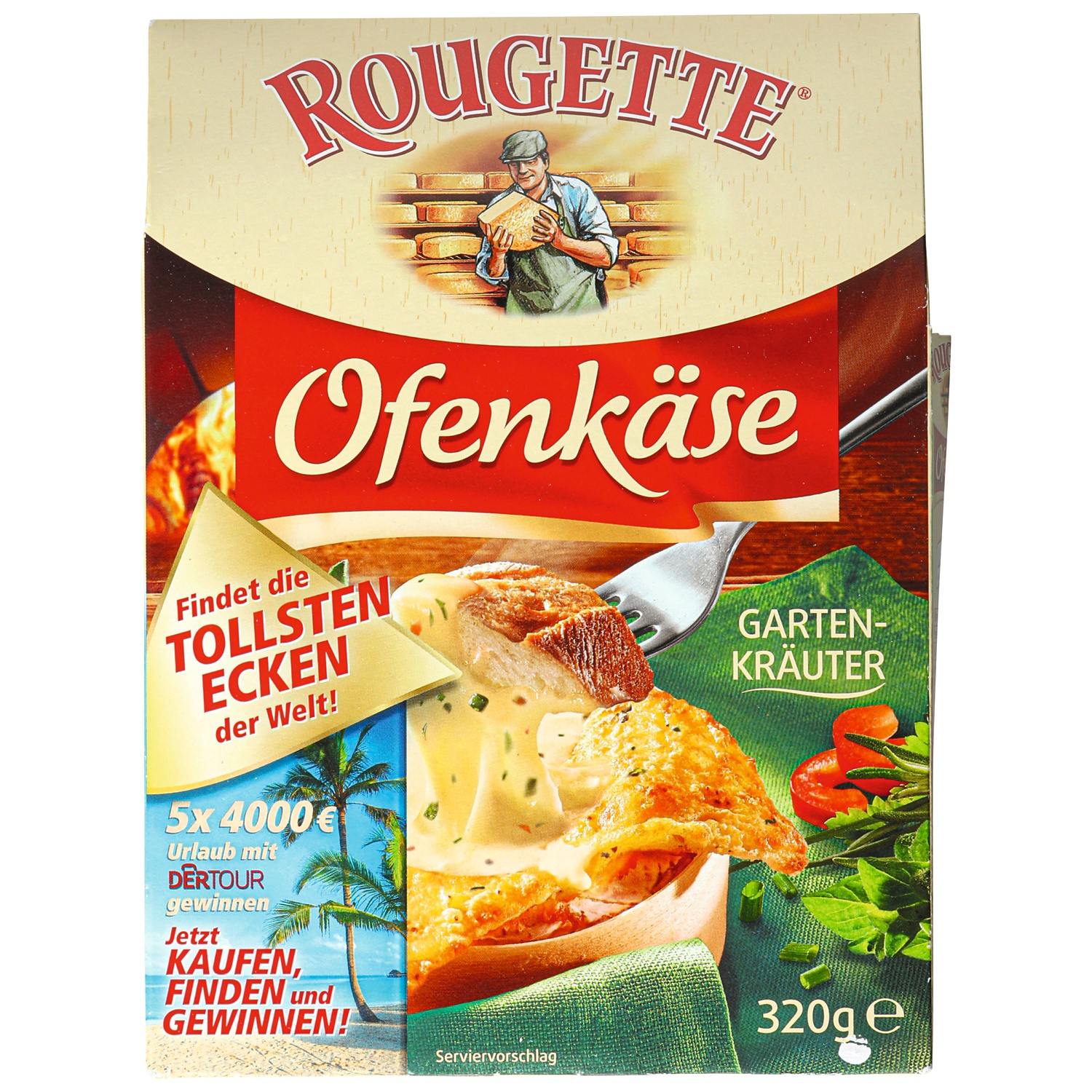 Rougette fromage au four, fines herbes