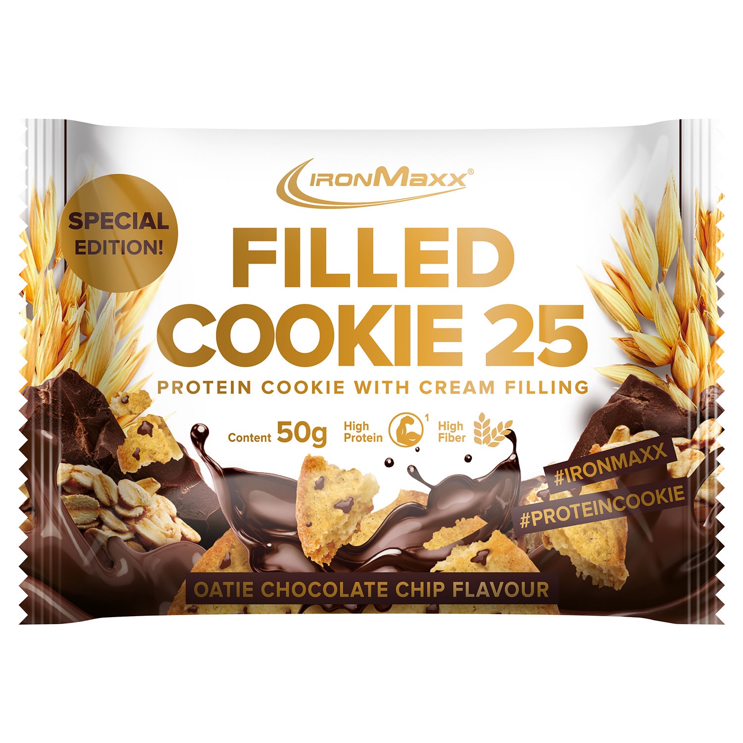 Cookie proteiné  FILLED COOKIE 25  - Ironmaxx 