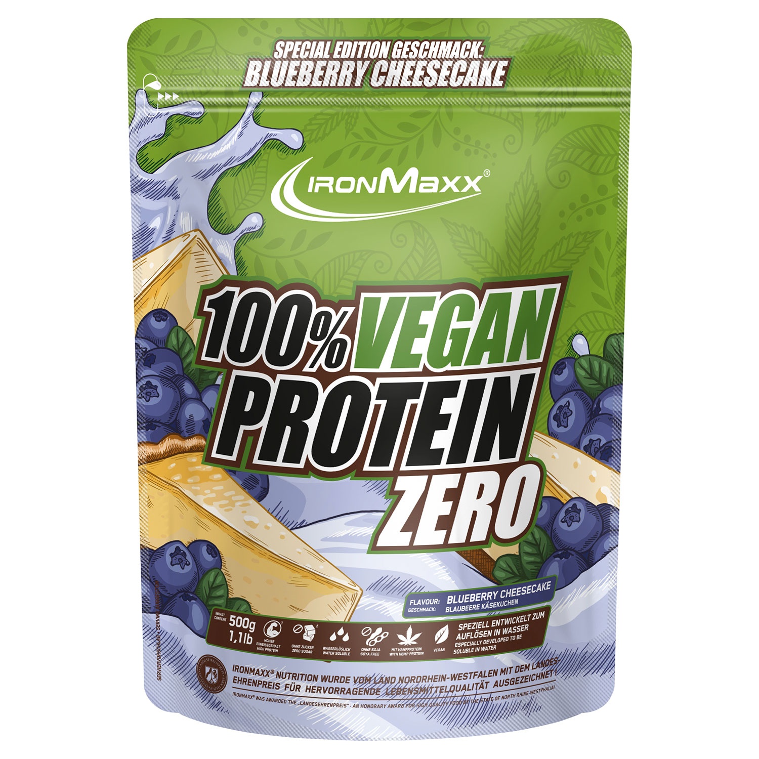 IRONMAXX® Protein-Vielfalt 100 % Vegan Protein Zero 500 g