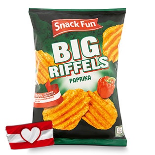 SNACK FUN Big Riffels, Paprika