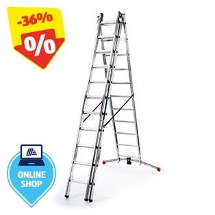 HAILO Alu-Kombileiter, 3-teilig
