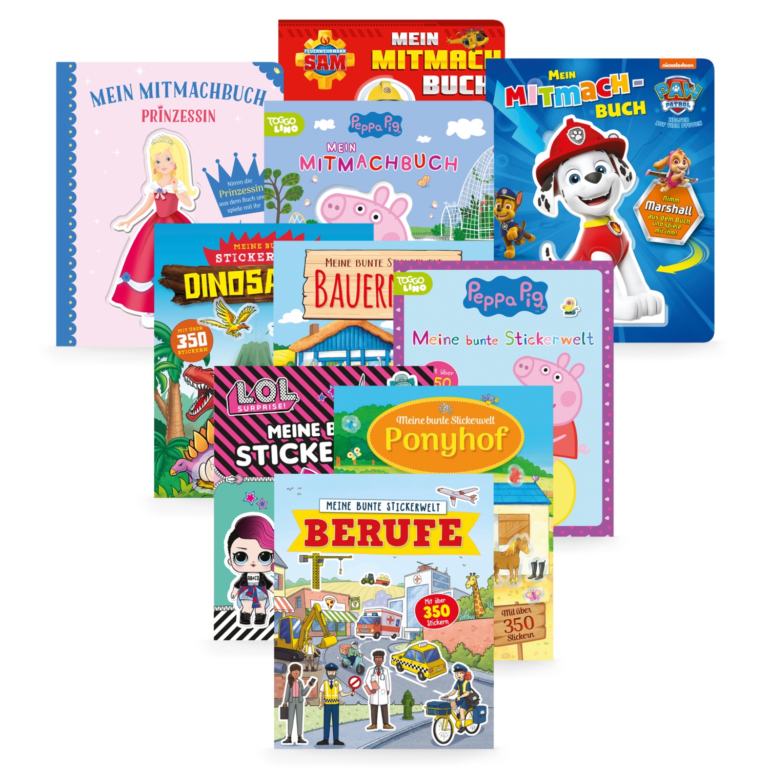 Mitmach- und Stickerbücher
