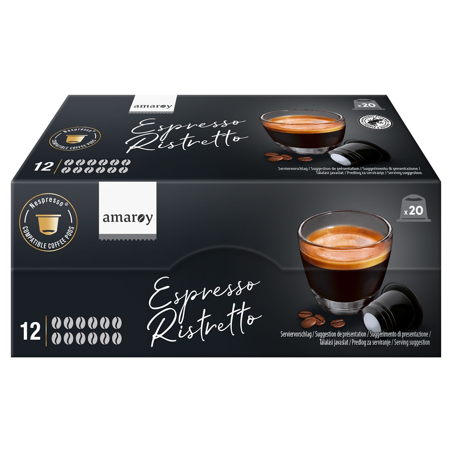 AMAROY Kaffeekapseln Espresso 110 g