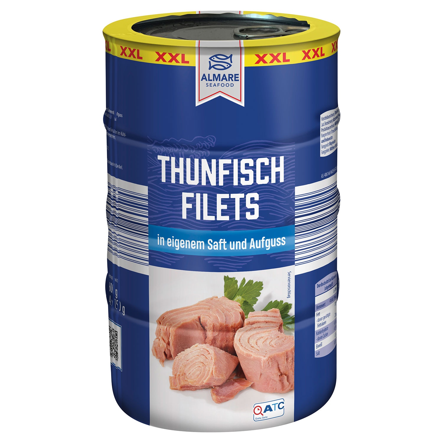 ALMARE Thunfischfilets 780 g, 4er-Packung