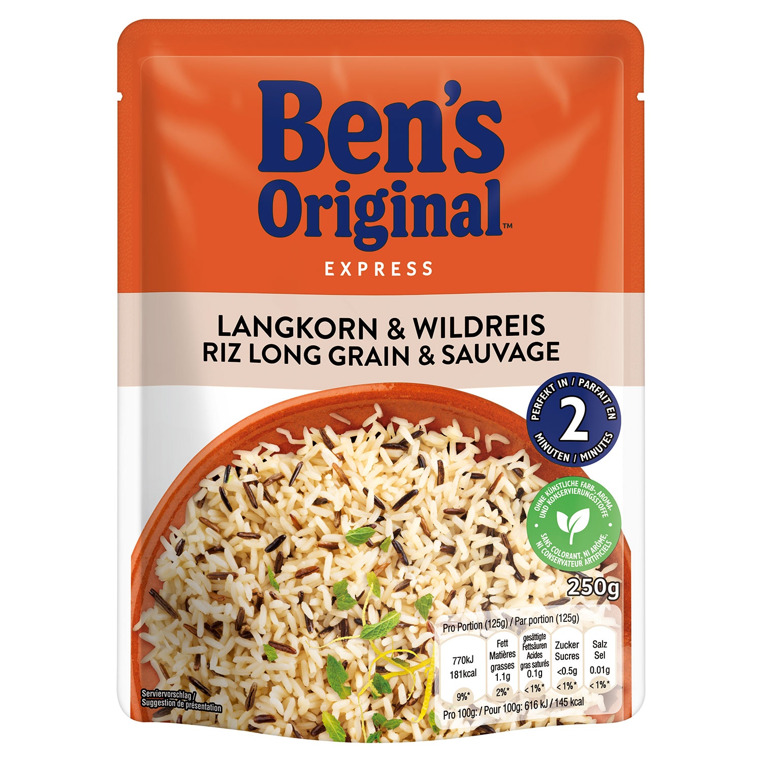 BEN'S ORIGINAL - Riz express indien 250 g BEN'S …