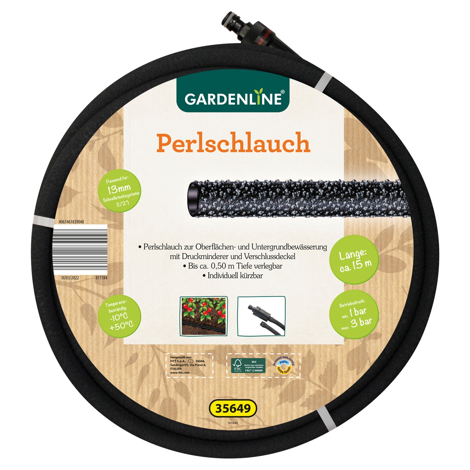 GARDENLINE® Perlschlauch 15 m
