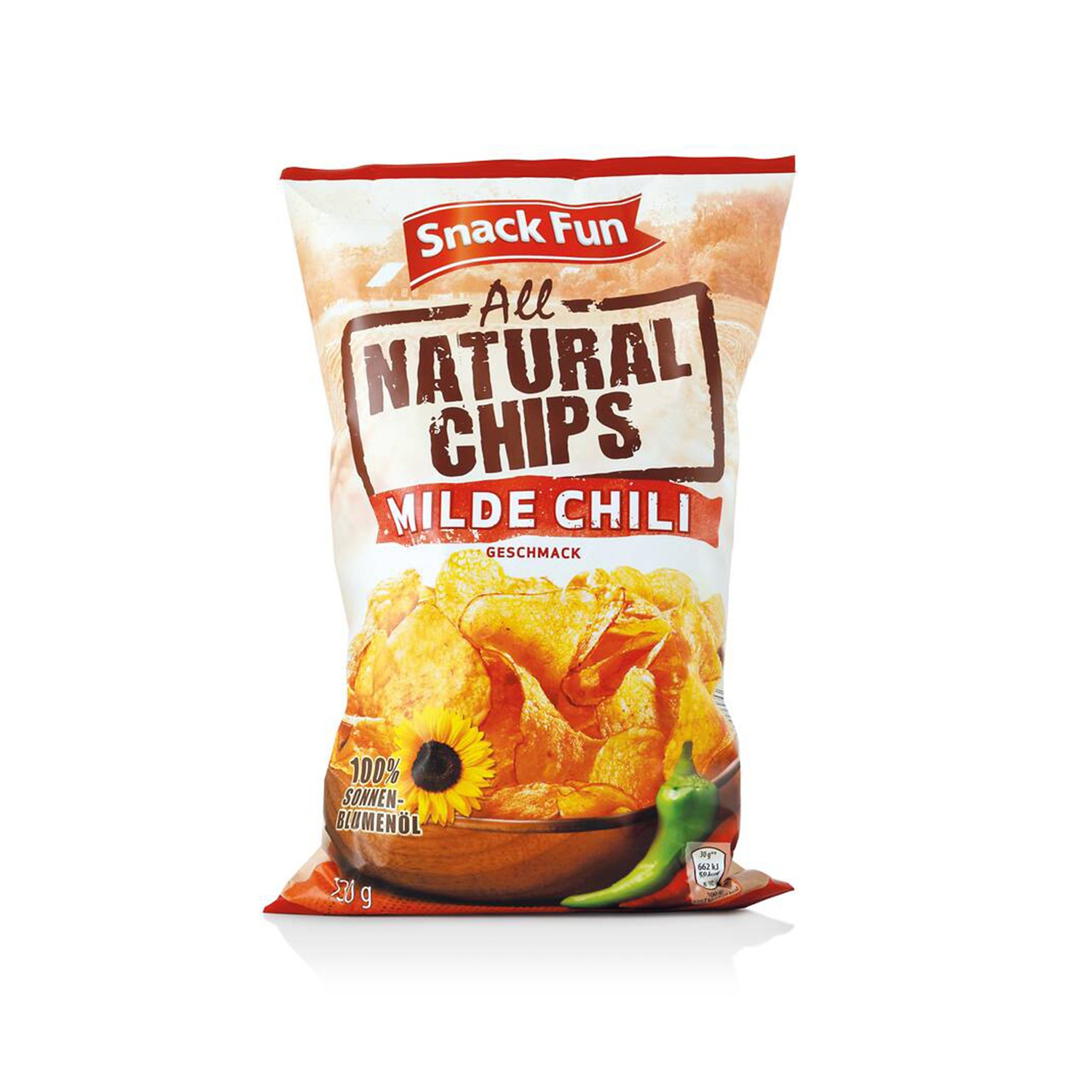 SNACK FUN All Natural Chips con peperoncino dolce