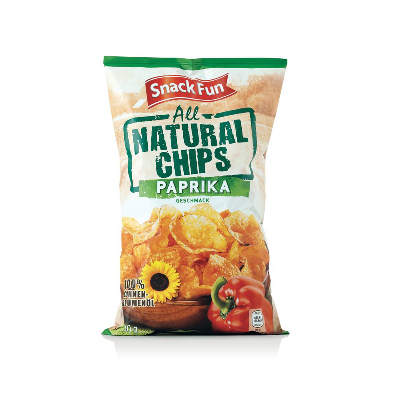 SNACK FUN All Natural Chips alla paprika