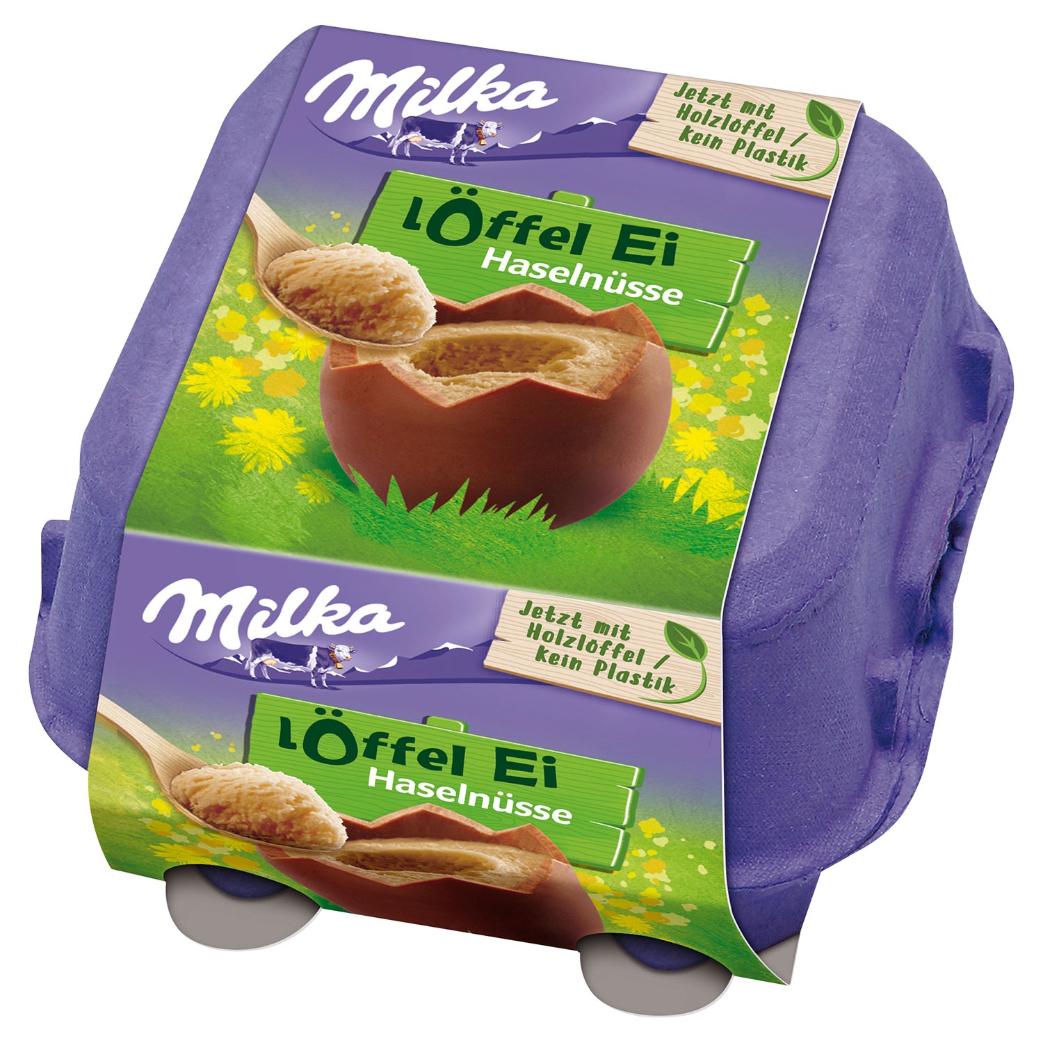 MILKA Oster-Schokoladensnacks Löffel-Eier 136 g 