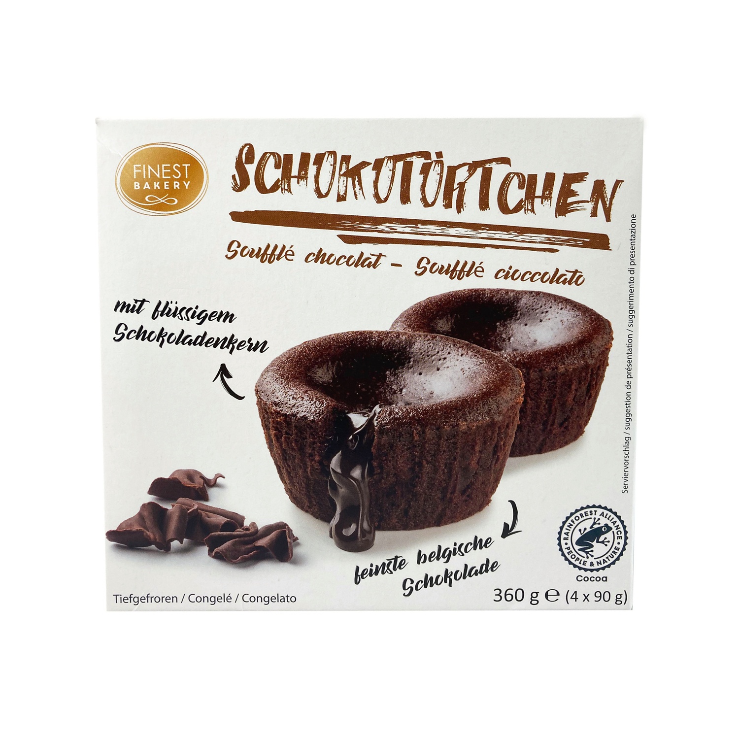 FINEST BAKERY Schokoladenkuchen mit flüssigem Kern | ALDI SUISSE