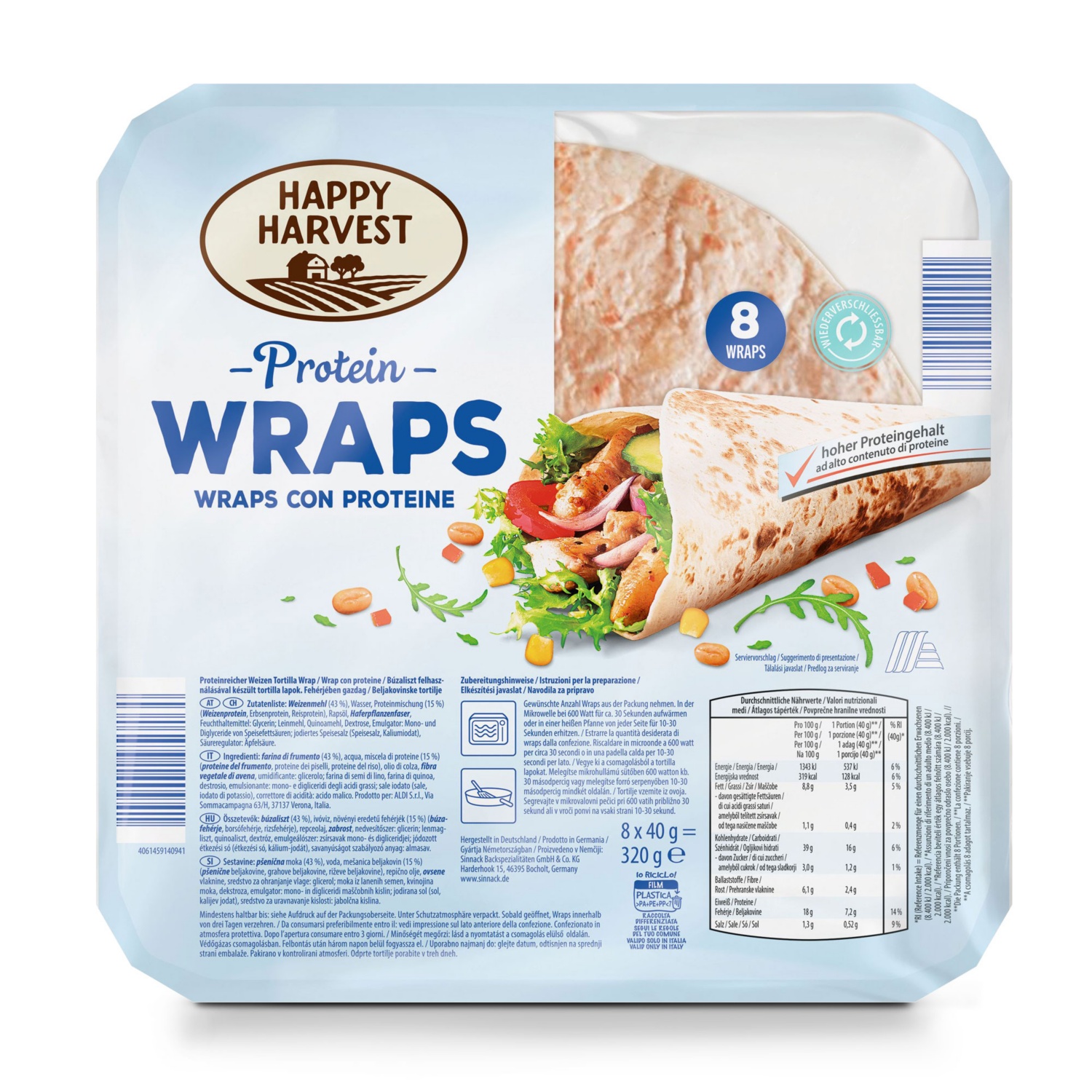 HAPPY HARVEST Protein Wraps | ALDI