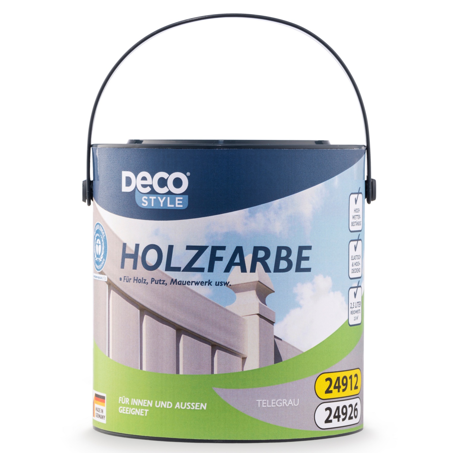 DECO STYLE Holzlasur/farbe, Grau HOFER