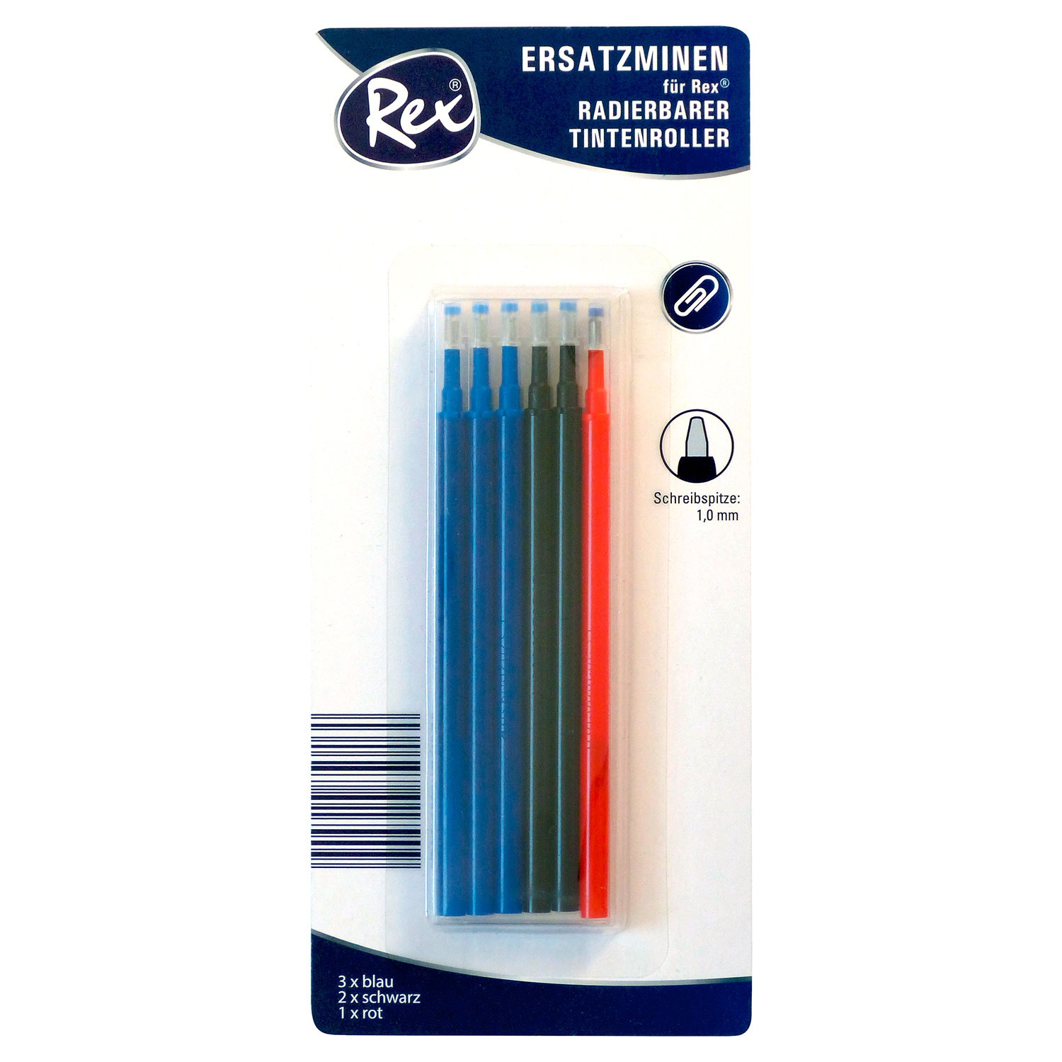 REX® Radierbare Tintenroller, 4er-/6er-Set