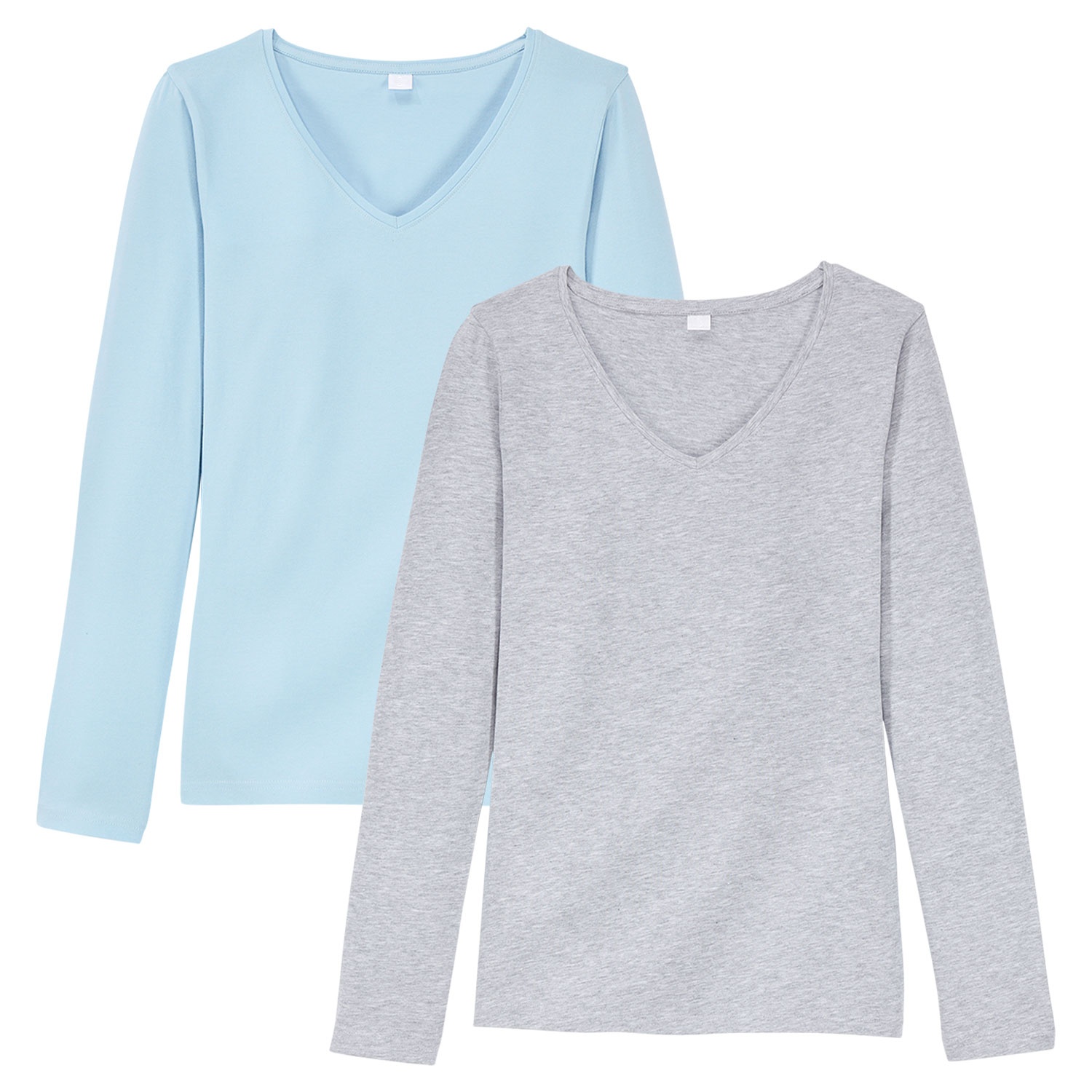 BLUE MOTION Damen Basic-Shirts, 2er-Packung