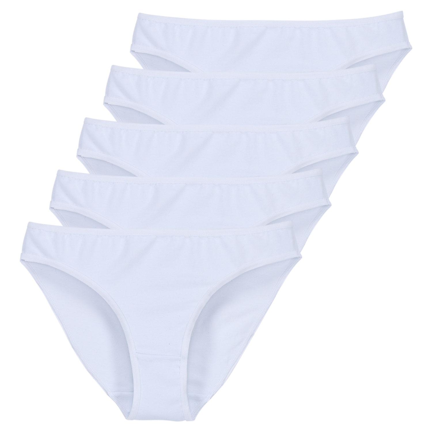 BLUE MOTION Damen Basic-Slips, 5er-Set