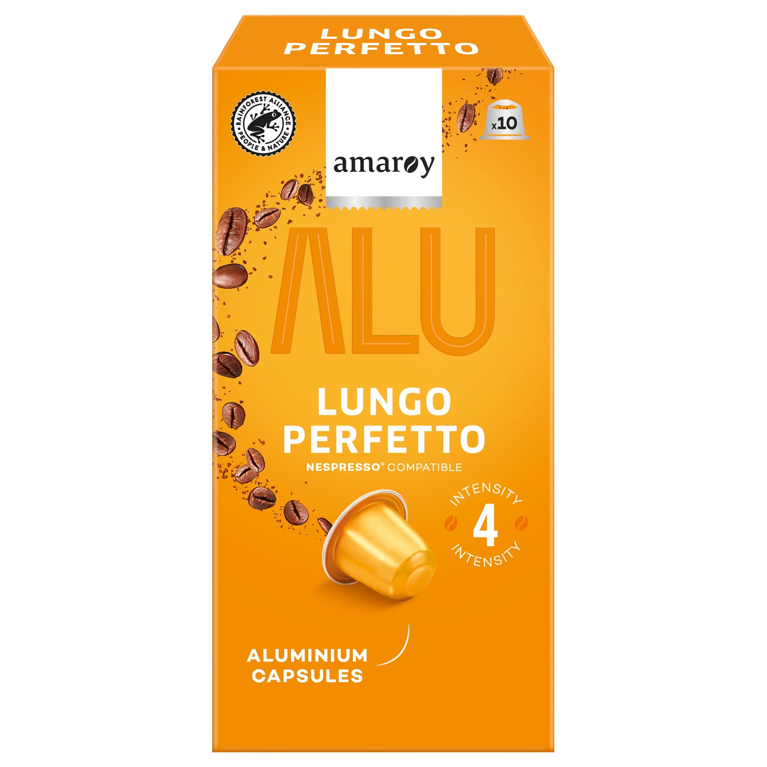 AMAROY Kaffeekapseln Lungo Perfetto Aluminium  55 g