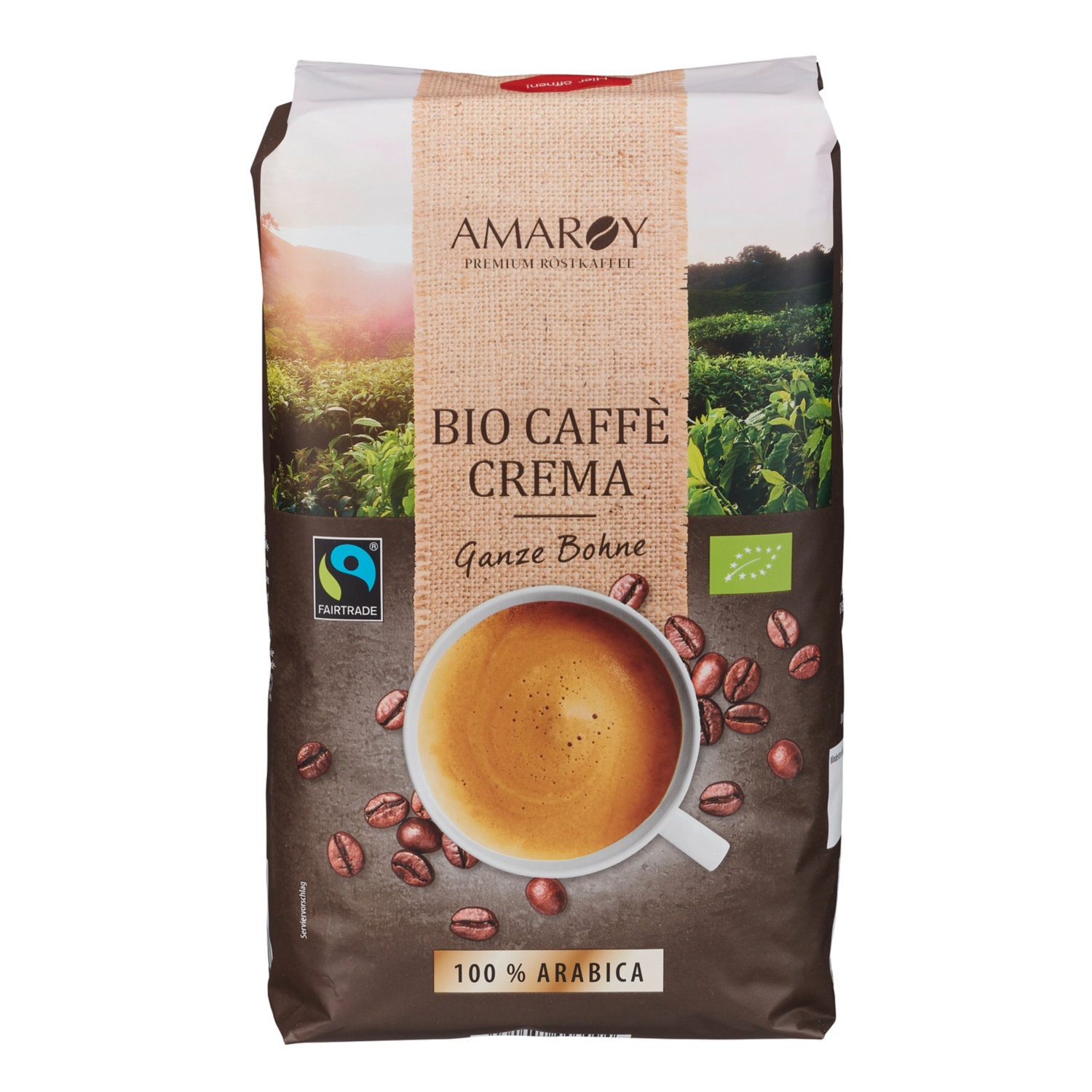 AMAROY Bio-Fairtrade Caffè Crema 1 kg