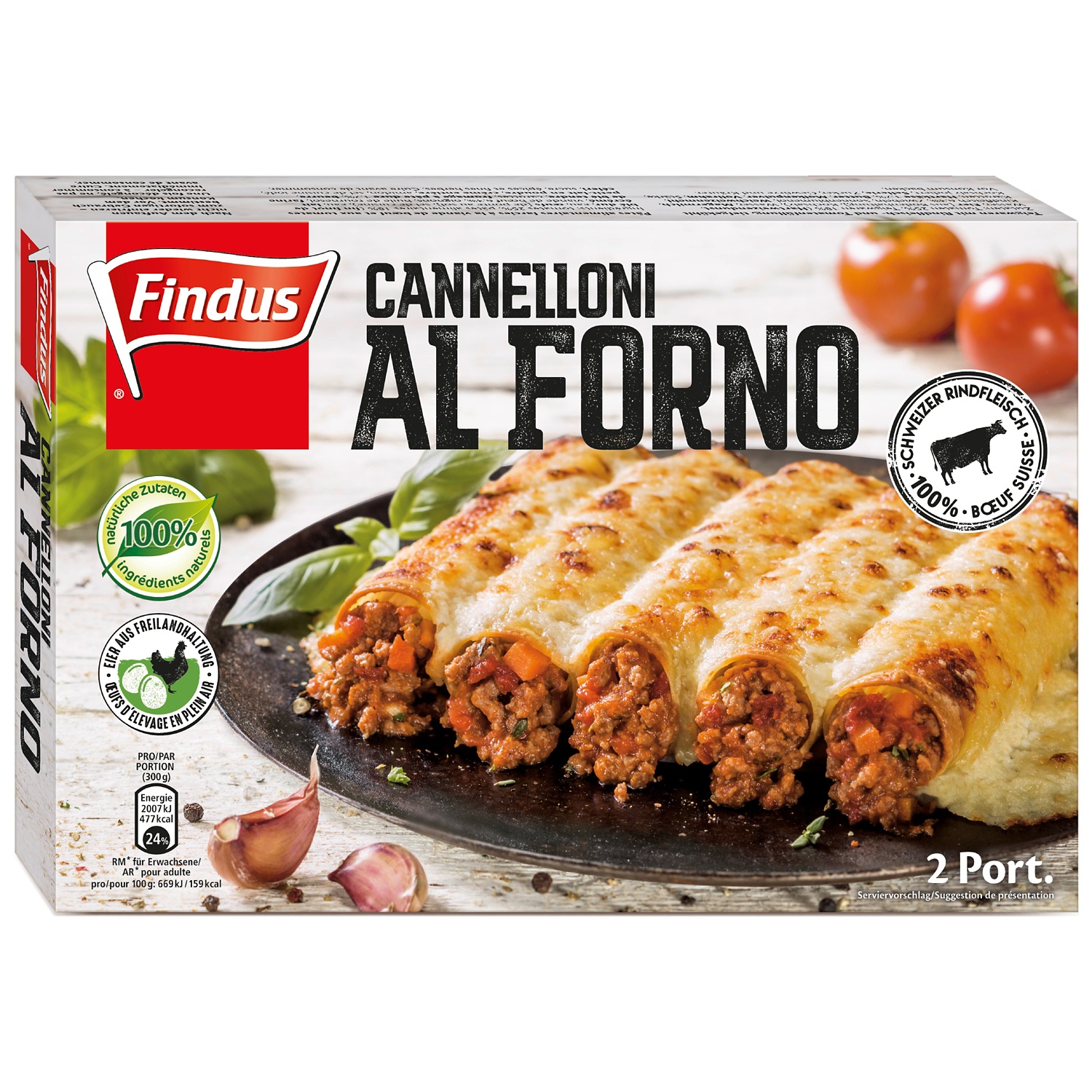 FINDUS Cannelloni, Forno