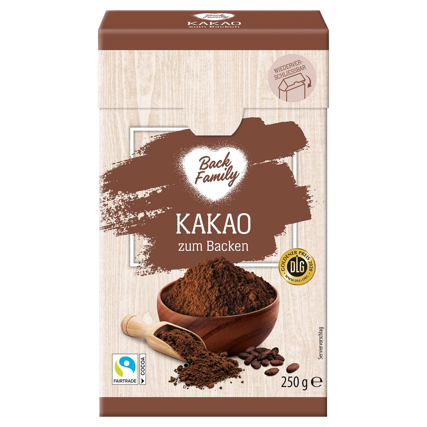 BACK FAMILY Kakao zum Backen 250 g