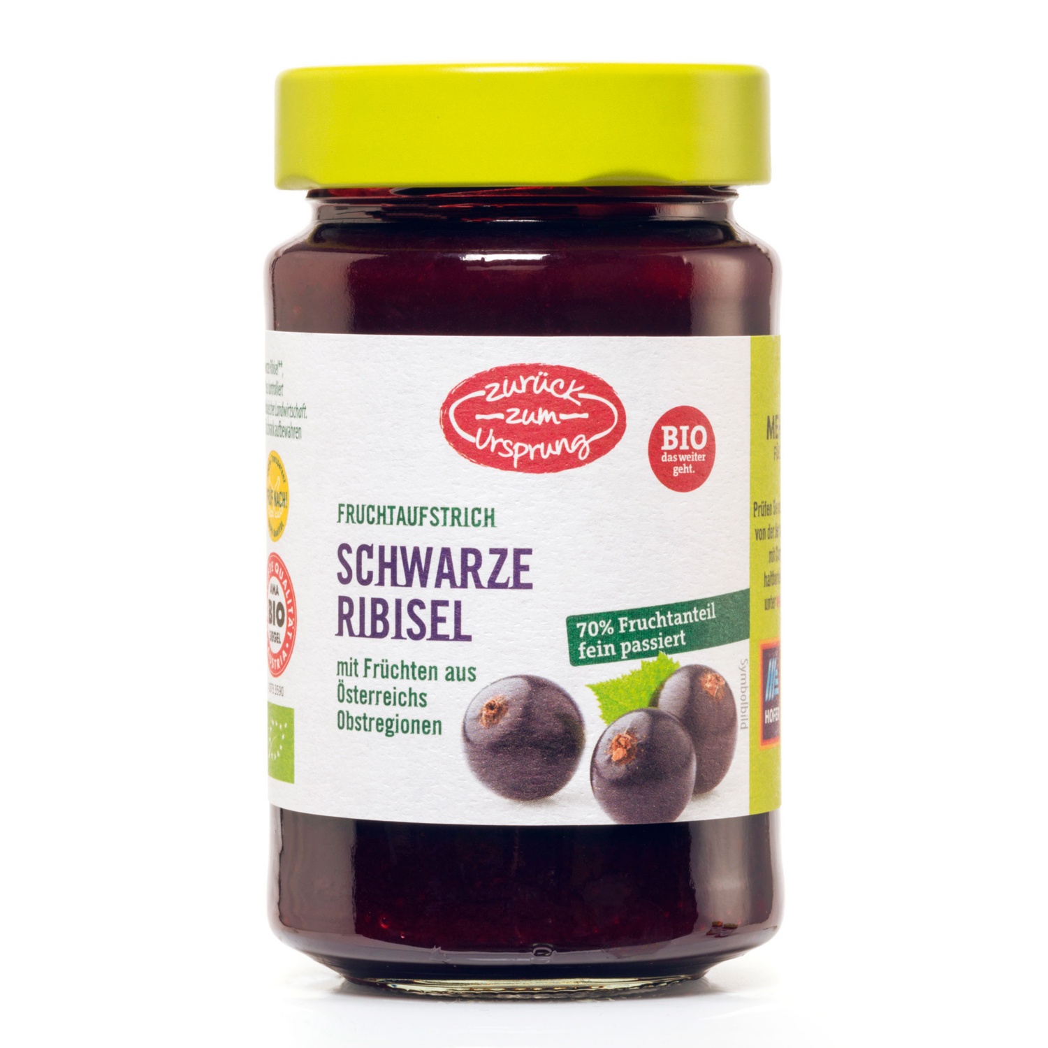 ZURÜCK ZUM URSPRUNG Konfitüre, Schwarze Johannisbeere | HOFER