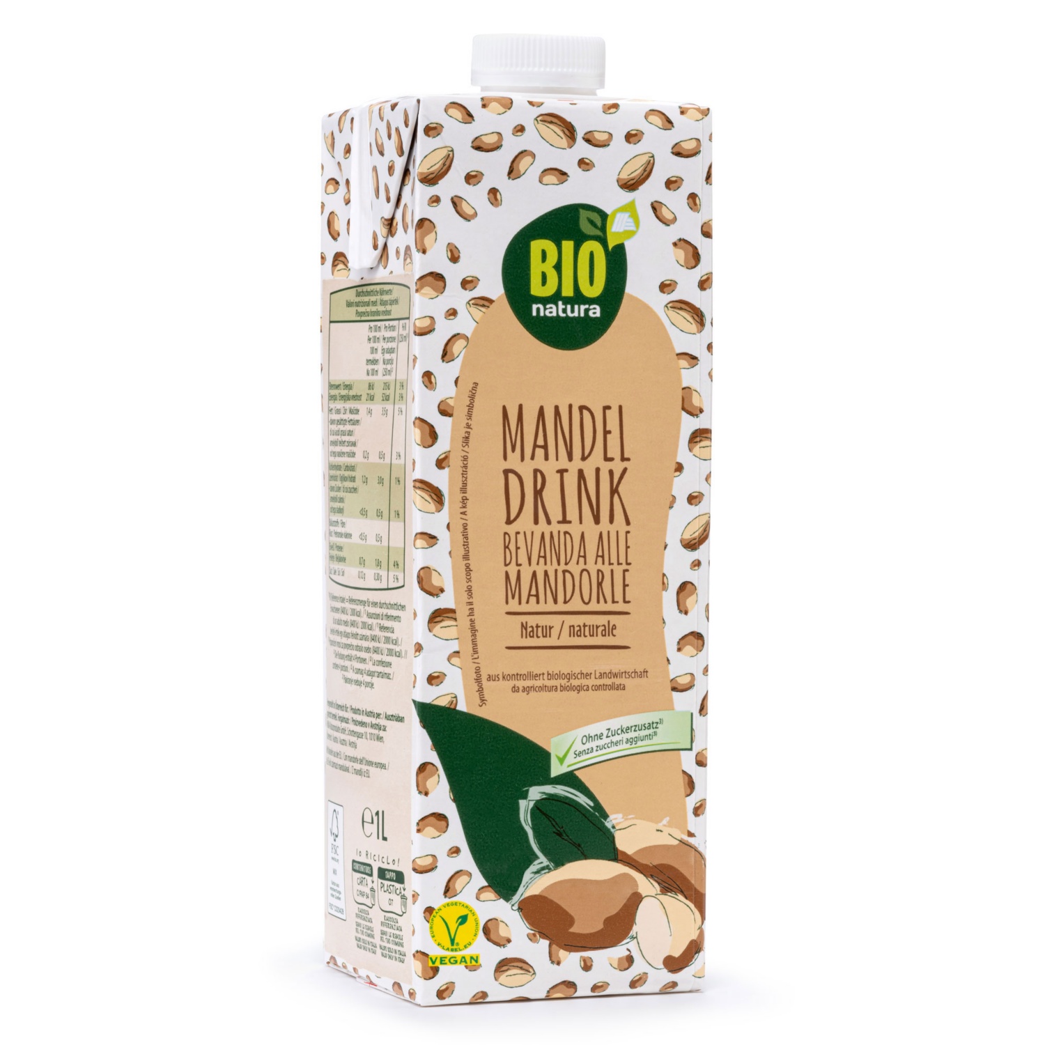 BIO NATURA Mandeldrink, 1 Liter