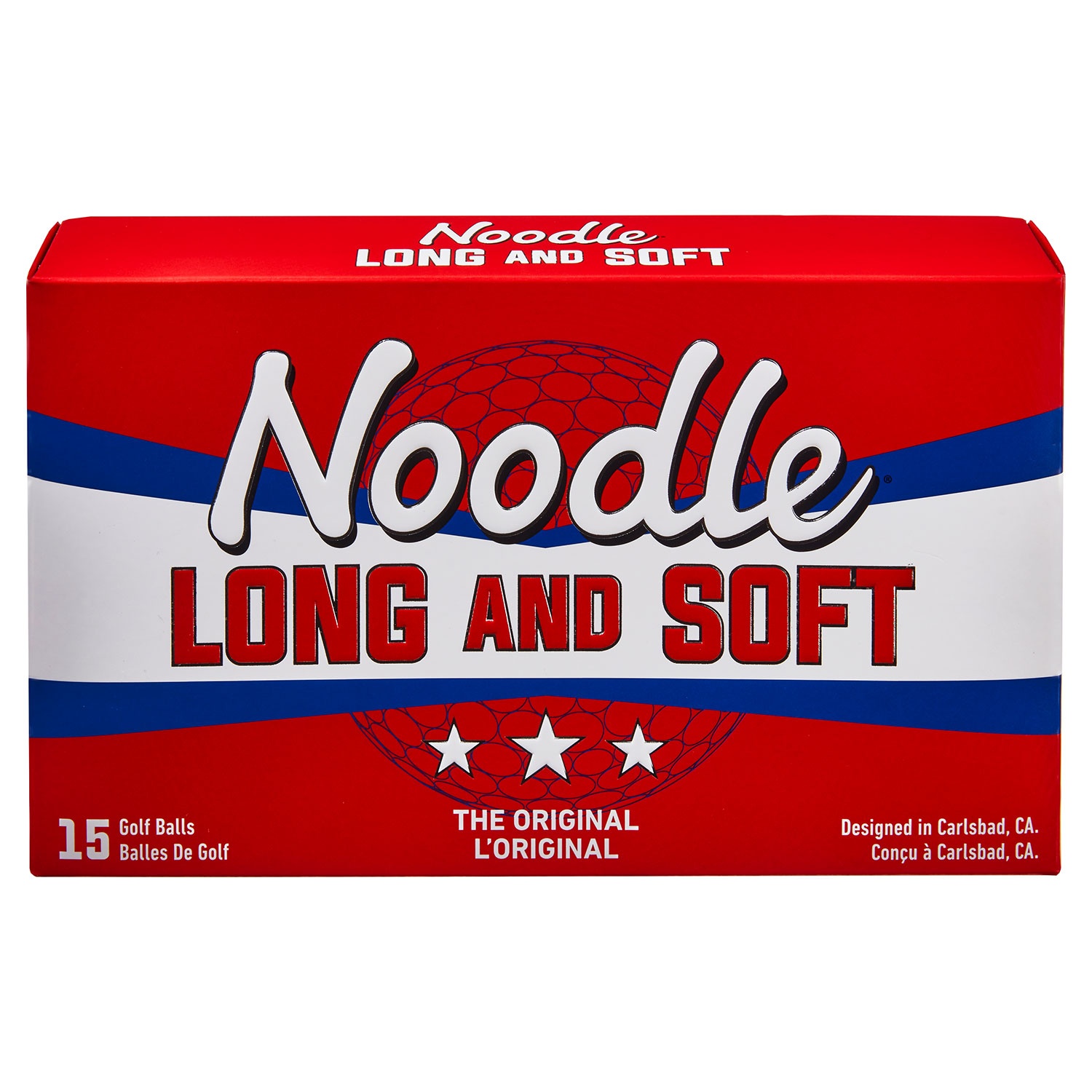 NOODLE Golfbälle Long and Soft, 15er-Packung