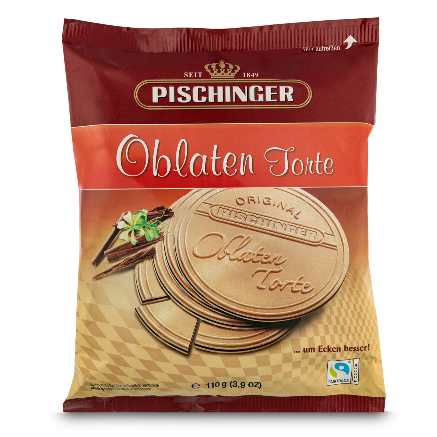 PISCHINGER Nuss-Ecken, Oblaten Torte
