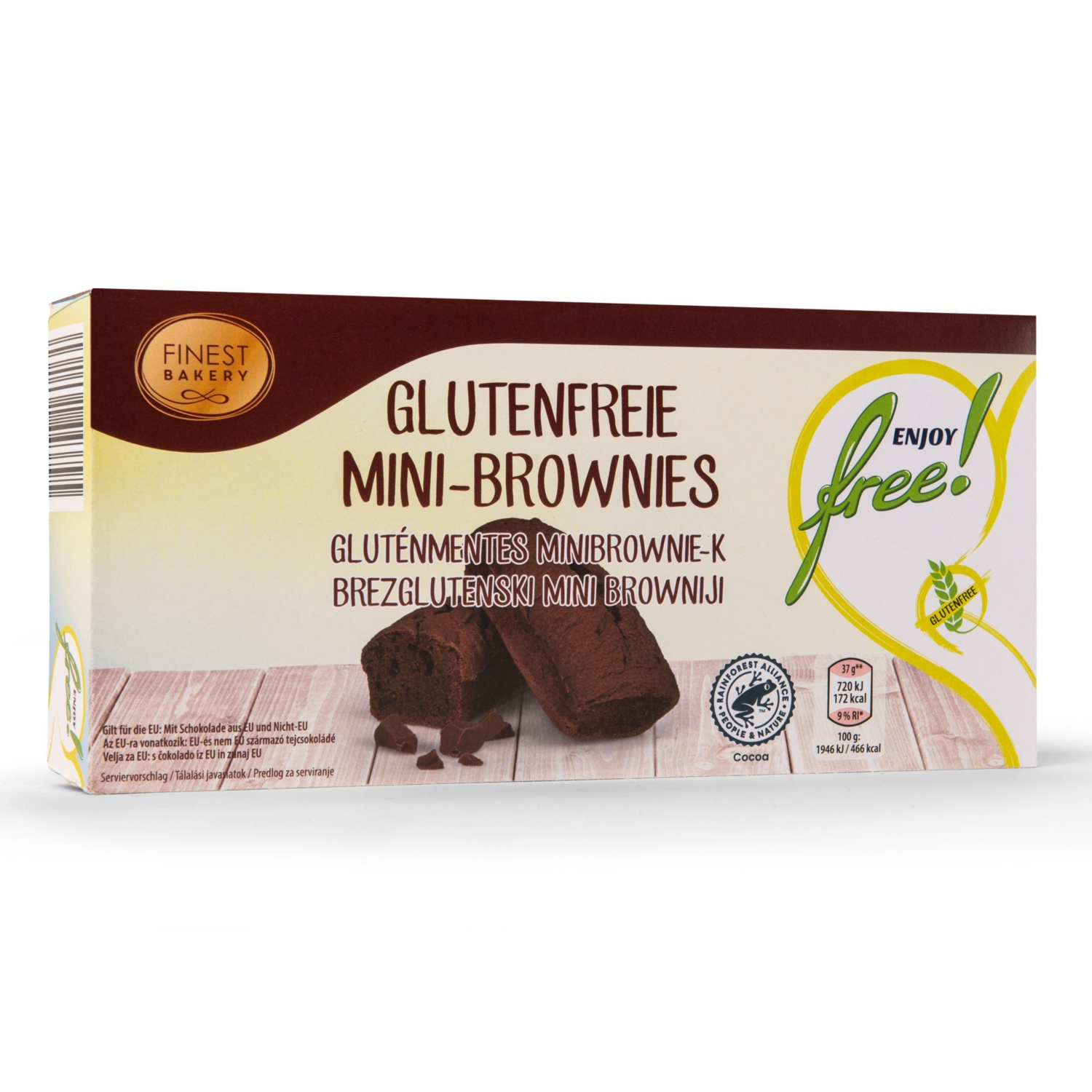 ENJOY FREE! Mini Kuchen glutenfrei, Brownies