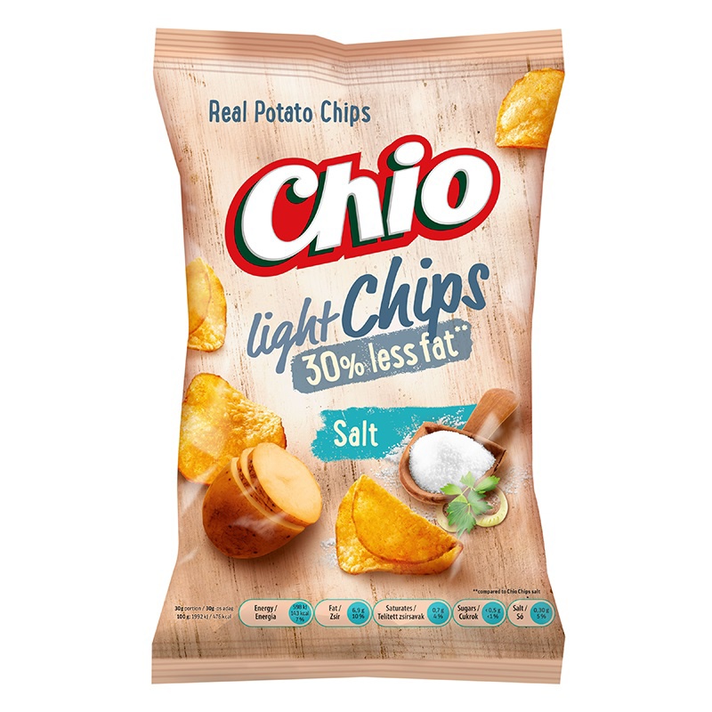 CHIO Light chips, sós ízű, 65 g
