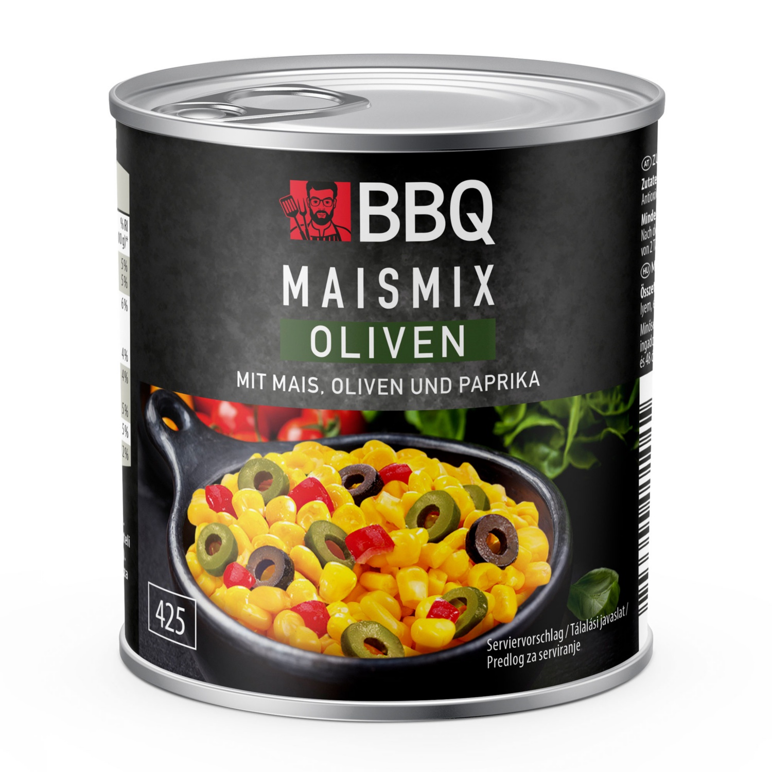 BBQ Mais Mix, Oliven