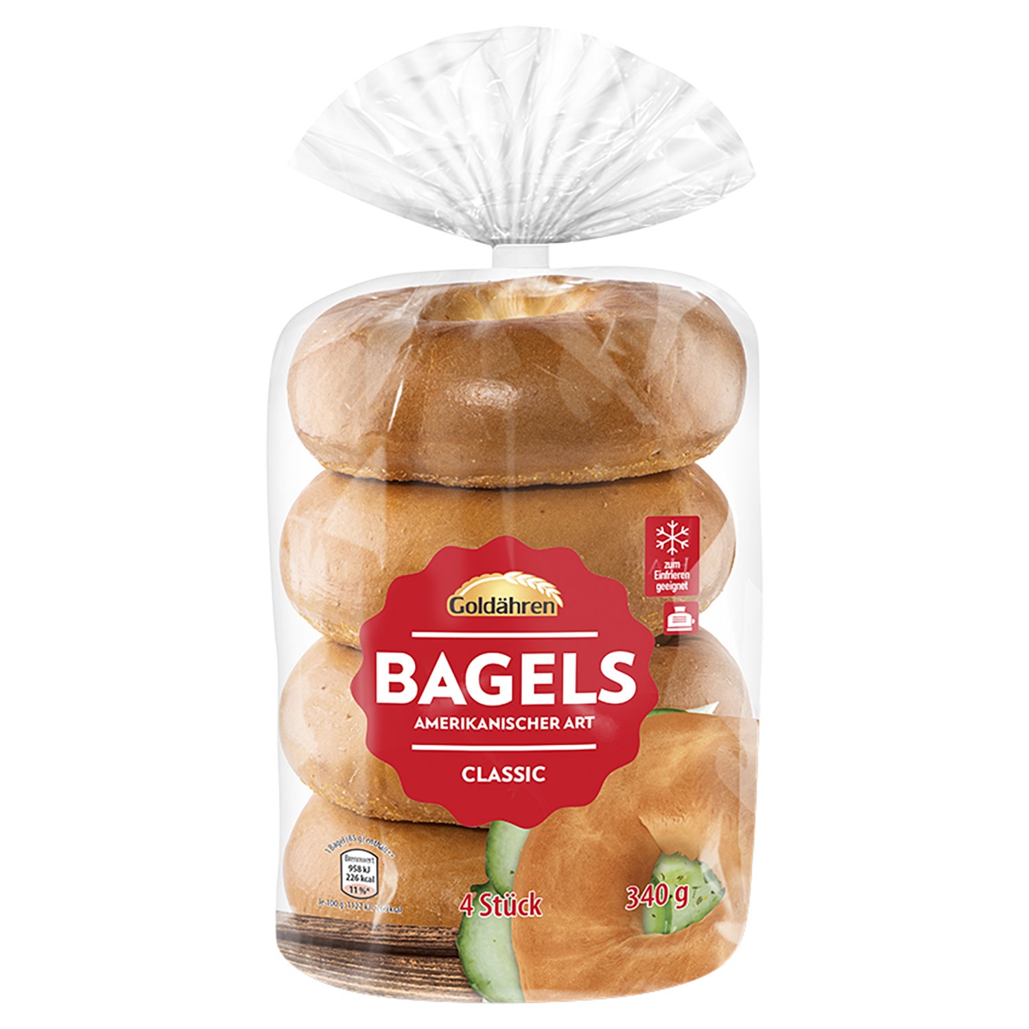 GOLDÄHREN Bagels 340 g